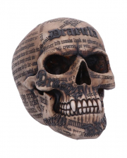 Dracula Skull With Bram Stoker Quotes 