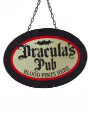 Draculas Pub Wanddeko mit LEDs 47cm 