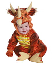 Triceratops Dino Kleinkinderkostüm Rot 