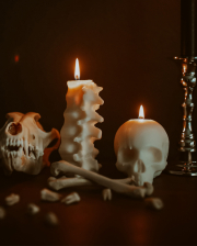 Ivory Spine Candle 