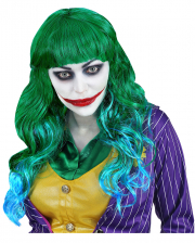 Evil Joker Ladies Wig 