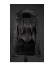 Evil Queen Brokat Jacke mit Stehkragen 
