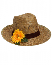 Gärtner Hut mit Sonnenblume 