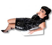 Fetish PVC dress in Bondage Style