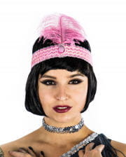 Flapper Headband Pink 