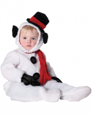 Fluffy Snowman Kids Costume. L 