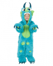 Fluffy Monster Child Costume Turquoise 