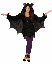 Fledermaus Jacke mit Kapuze und Flügeln