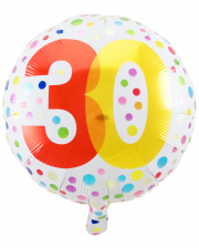 Foil Balloon Confetti 30th Birthday 