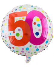 Foil Balloon Confetti 50th Birthday 