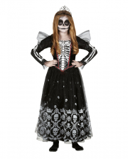 Prinzessin Skeleton Kinder Kostüm Kleid