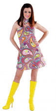 Funky Colors Hippie Dress 