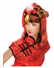 Dragon Lady Wig Black-red 