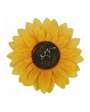 Gelbe Sonnenblume als Brosche 