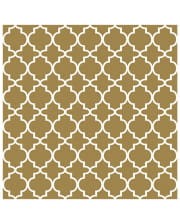 Muster Serviette gold-weiß 20 St.