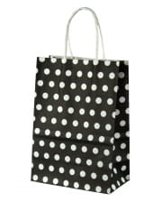 Gift Bag Black Dotted Small 