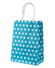 Gift Bag Turquoise Dotted Small 
