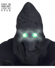 Gesichtslose Maske mit Grünen Leuchtaugen 