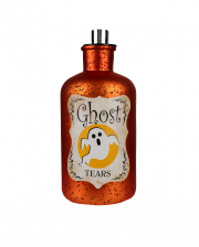 Ghost Tears Mercury Glass Decorative Bottle With LED 18 Cm 