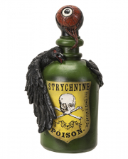 Poison Bottle With Bloody Eye & Raven 20cm 