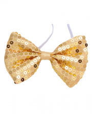 Pailletten-Fliege gold