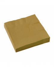 Goldene Einwegservietten 20 St.