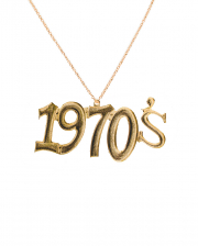 Goldglänzende 1970ies Halskette 