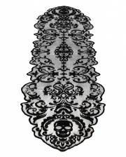 Gothic Skull With Lace Table Runner 180cm 
