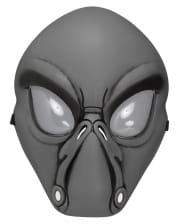 Alien Sci-Fi Maske grau 