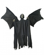 Grauer Skelett Reaper mit Flügel 90cm 