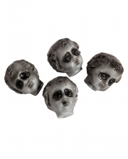 Graveyard Gothic Doll Heads 4 Pcs. 