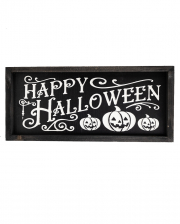 „Happy Halloween“ Wandbild mit Gravur 41cm 