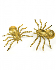 Halloween Decoration Spiders Gold 2 Pcs. 
