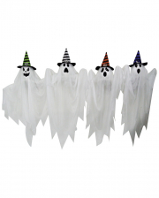 Spooky Halloween Ghost With Witch Hat 70cm 