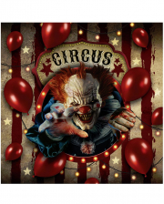 Halloween Horror Clown Circus Napkins 12 Pcs. 