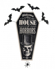 Halloween House Of Horrors Door Sign Decoration