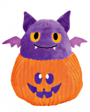 Halloween Dog Toy Pumpkin With Bat 