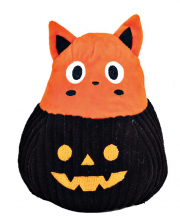 Halloween Dog Toy Pumpkin With Cat 