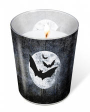 Gothic Kerze mit Mond & Fledermäuse 10cm 