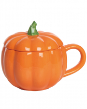 Halloween Pumpkin Tasse mit Deckel 