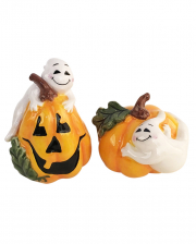 Halloween Pumpkin Ghosts Salt & Pepper Shaker 
