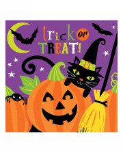 Halloween Servietten mit Hexenmotiv 16 St.