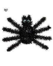 Schwarze Spinne aus Lametta 