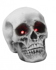 Halloween Totenschädel mit Blinkenden Augen 21cm 