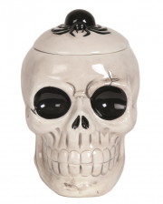 Halloween Totenschädel mit Spinne Teelicht Duftlampe 14cm 