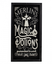 "Merlins Magic Potions" Halloween Wandbild 41cm 