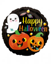 Happy Ghost & Pumpkin Foil Balloon