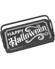 Holz Tablett Happy Halloween 