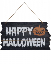 Happy Halloween Wooden Sign 19x34cm 