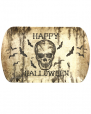 Happy Halloween Totenkopf Tablett 